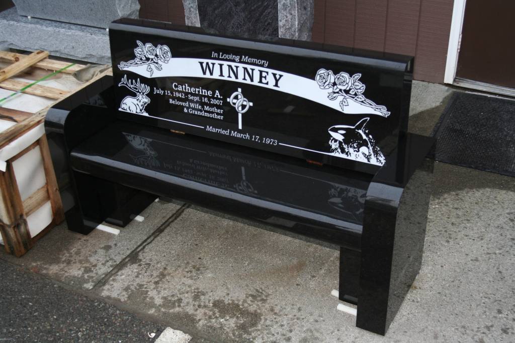 Memorial Bench Portfolio Granite Benches Pacific Coast Memorials